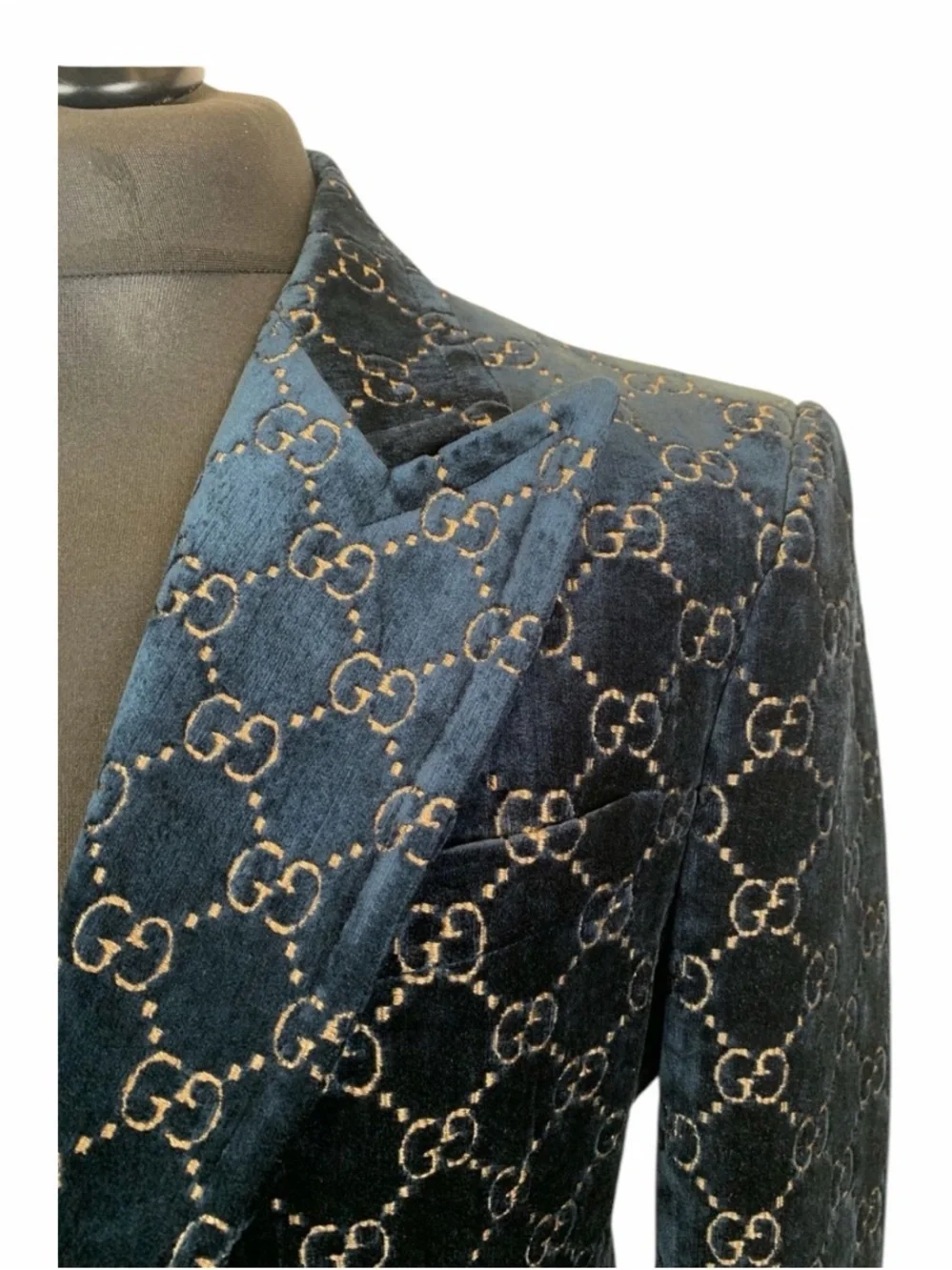 Gucci Men’s Gg Velvet Blazer size 50R $3500